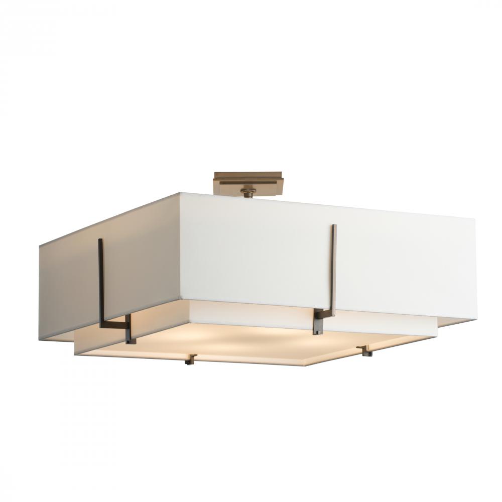 Exos Square Large Double Shade Semi-Flush