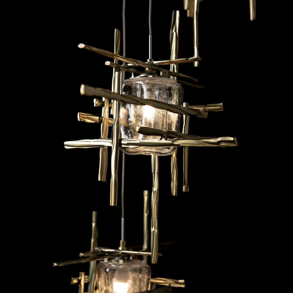 Tura 5-Light Seeded Glass Pendant