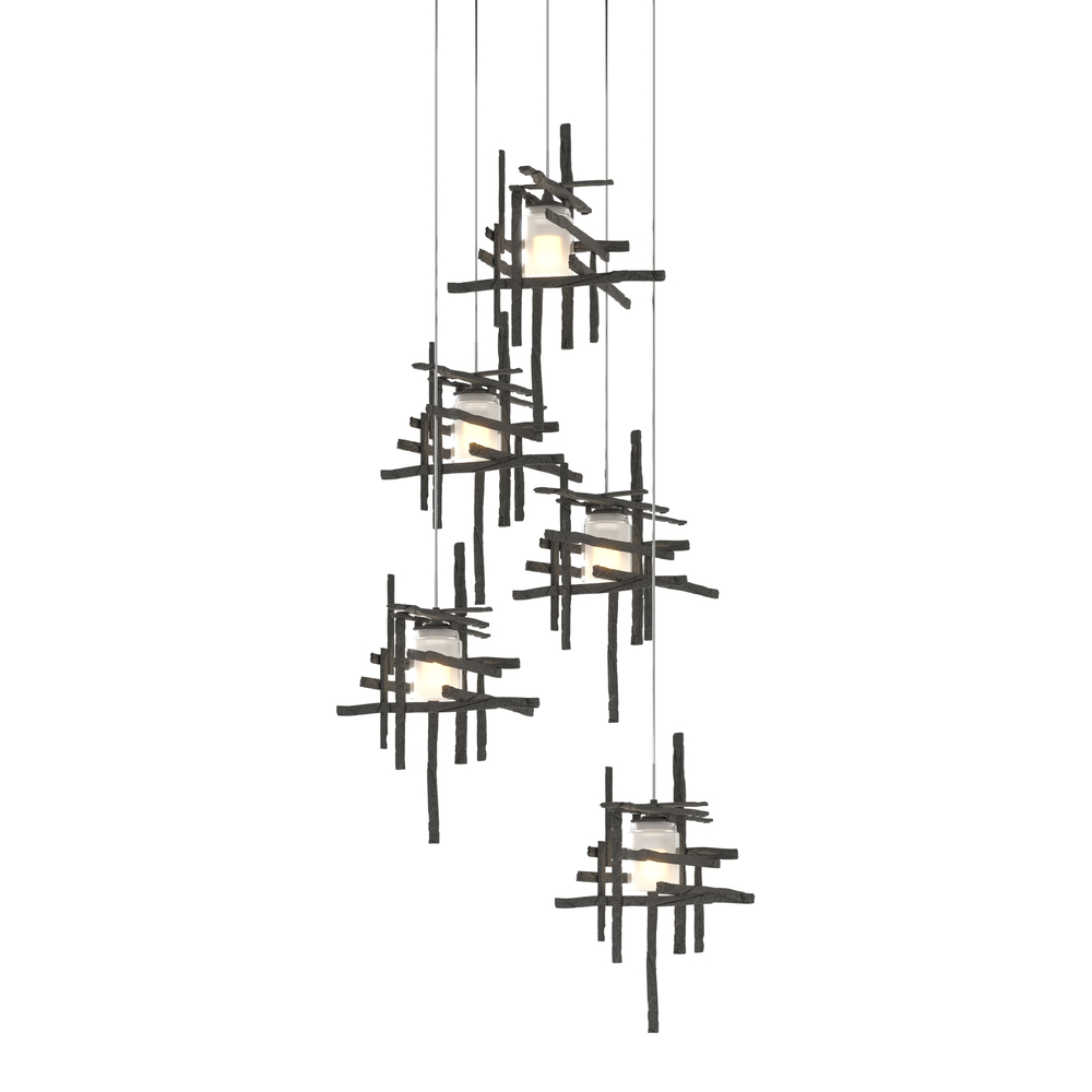Tura 5-Light Frosted Glass Pendant