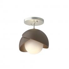 Hubbardton Forge 121377-SKT-82-05-GG0711 - Brooklyn 1-Light Double Shade Semi-Flush