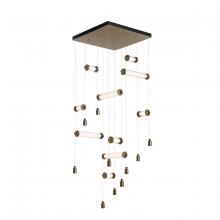 Hubbardton Forge 139100-LED-STND-05-ZM0696 - Libra 10-Light Square LED Pendant