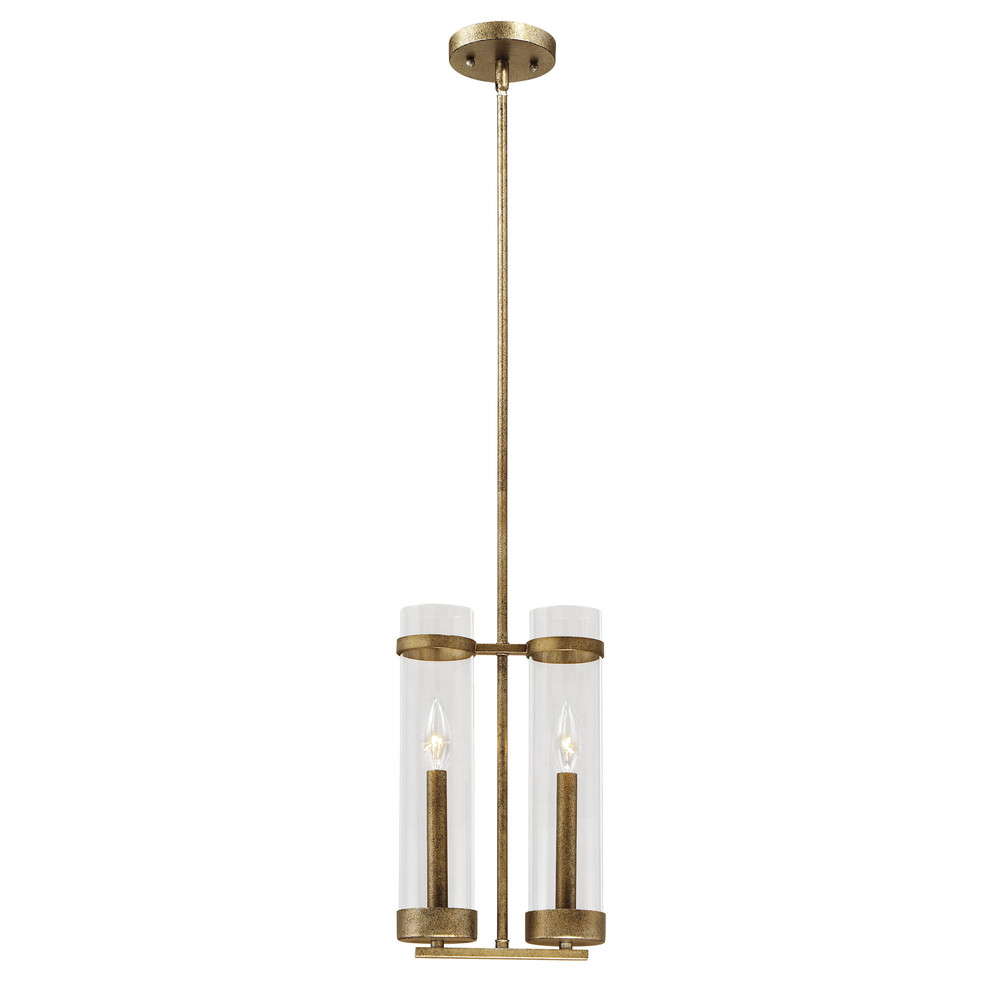 Milan 2-Light Mini-Pendant light Vintage Gold