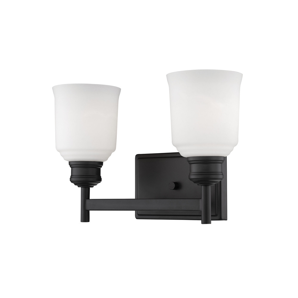 Burbank 2-Light Vanity Matte Black