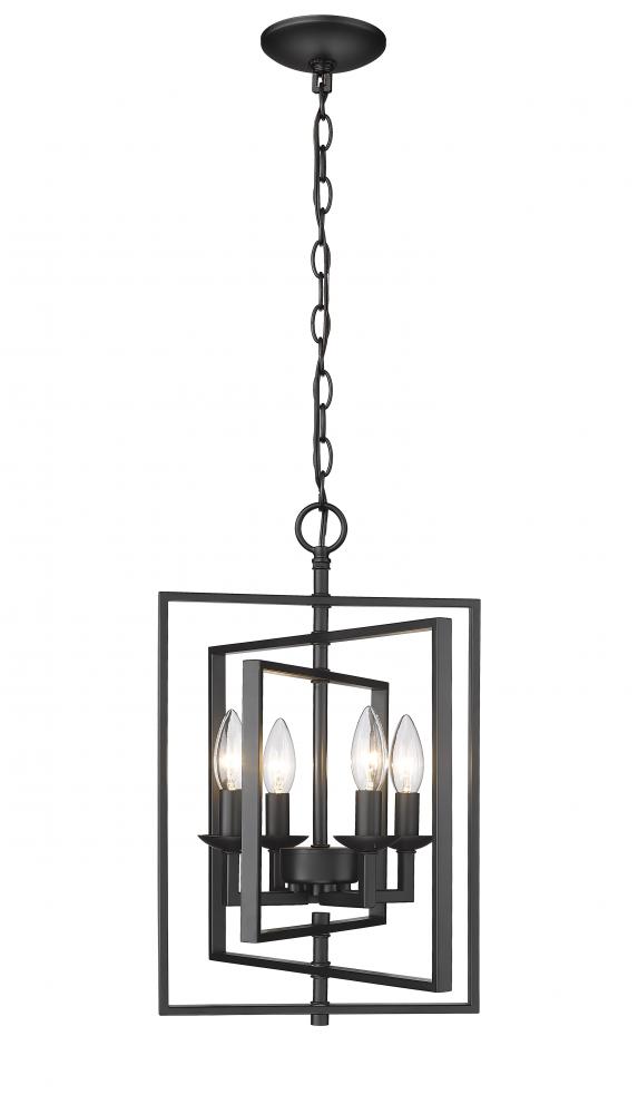 Nellis 4-Light Pendant light Matte Black