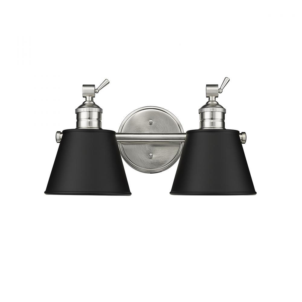 Layne 2-Light Vanity Brushed Nickel