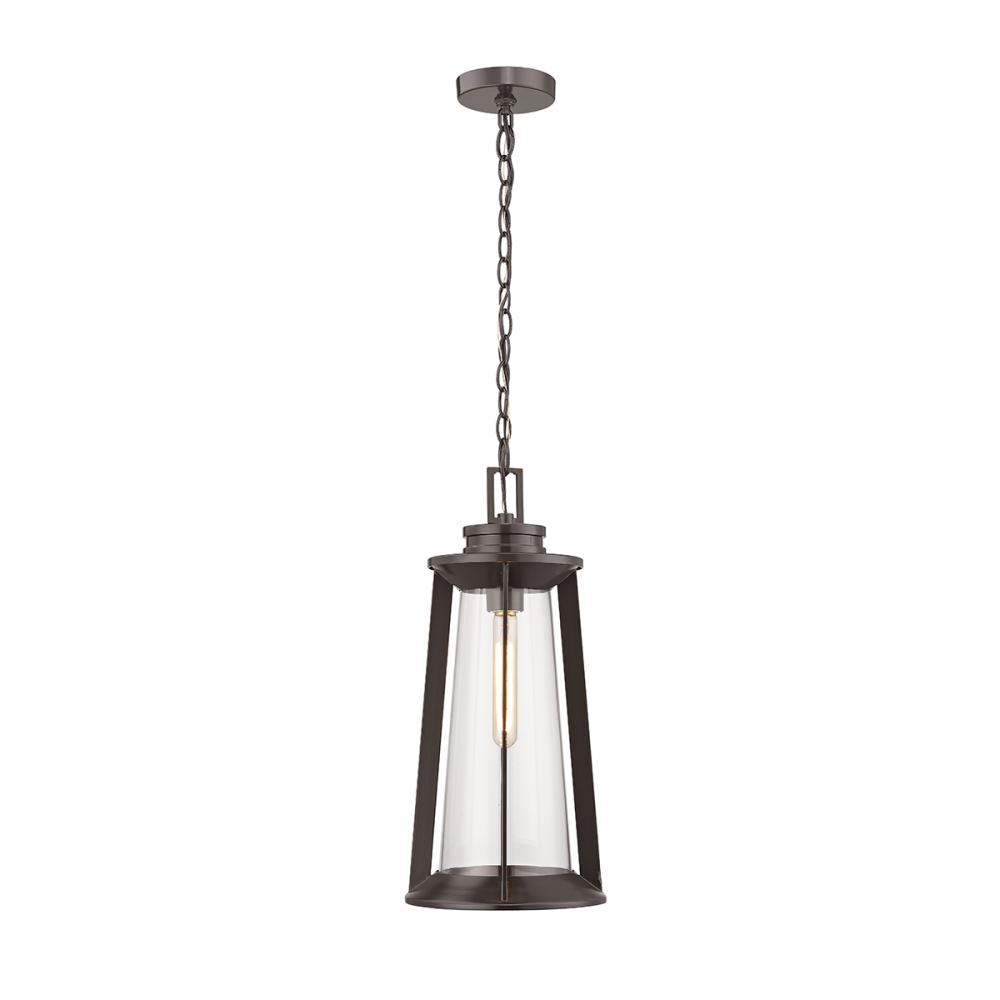 Bolling 1-Light Outdoor Hanging Lantern Powder Coated Bronze