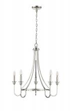 Millennium 12205-PN - Artemis 5-Light Chandelier Ceiling Light Polished Nickel