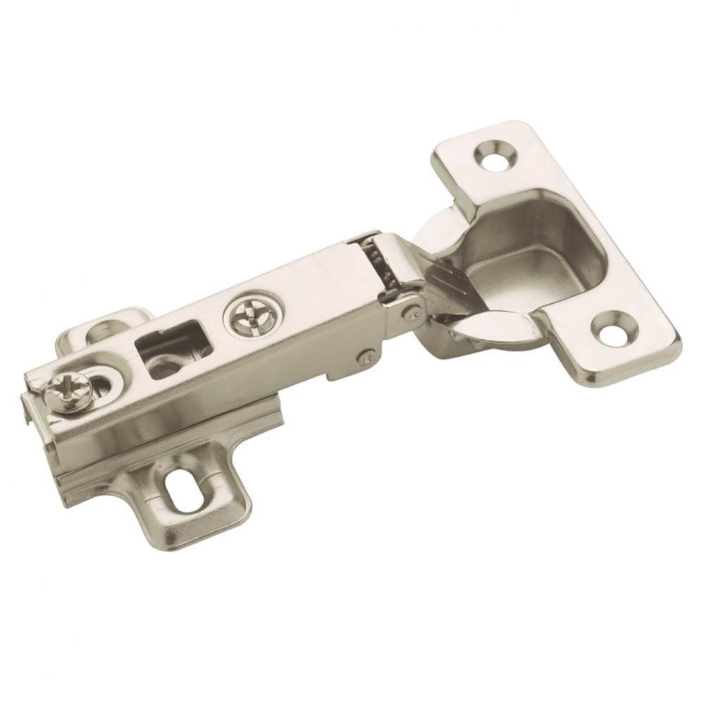 Full Overlay Frameless Concealed Nickel Hinge - 2 Pack