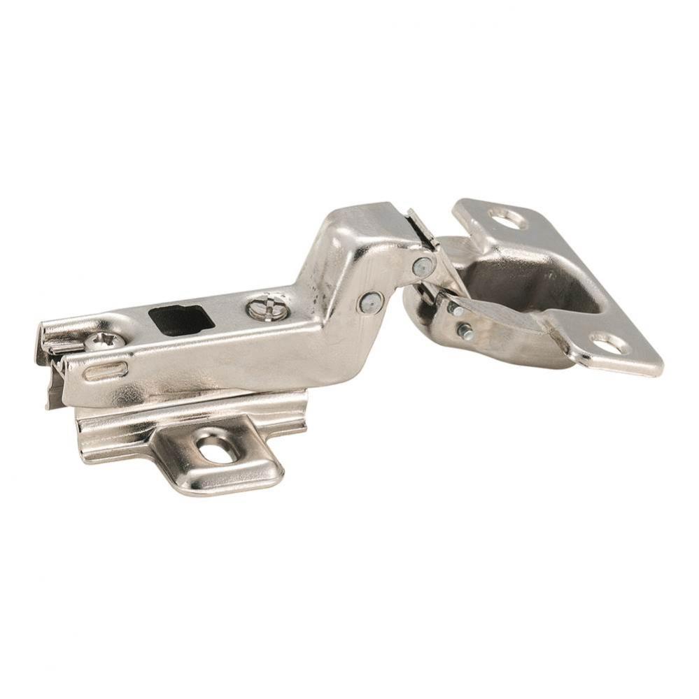 Full Inset Frameless Concealed Nickel Hinge - 2 Pack