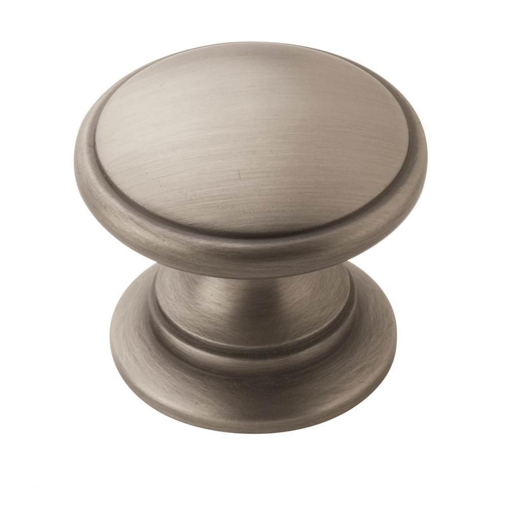 Allison Value 1-1/4 in (32 mm) Diameter Antique Silver Cabinet Knob