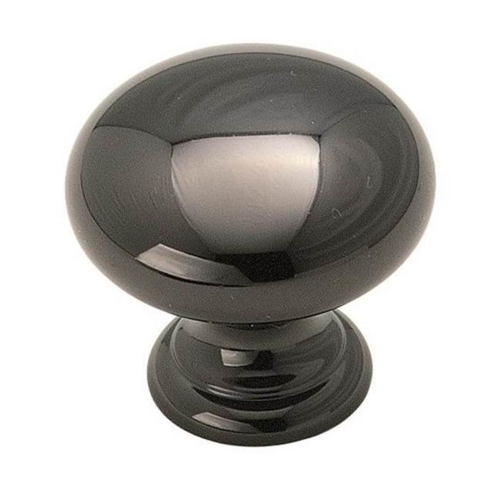 Brass Classics 1-1/4 in (32 mm) Diameter Black Nickel Cabinet Knob