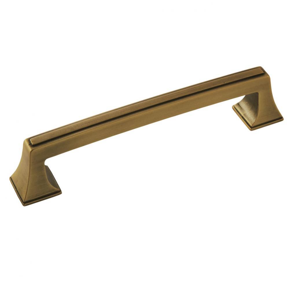 Mulholland 5-1/16 in (128 mm) Center-to-Center Gilded Bronze Cabinet Pull