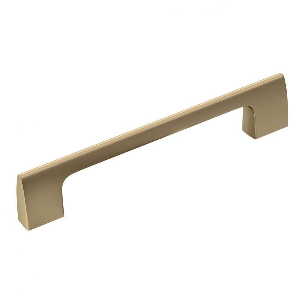 Riva 5-1/16 in (128 mm) Center-to-Center Golden Champagne Cabinet Pull