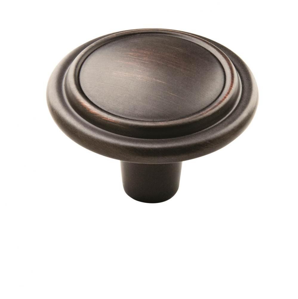 Allison Value 1-1/4 in (32 mm) Diameter Oil-Rubbed Bronze Cabinet Knob