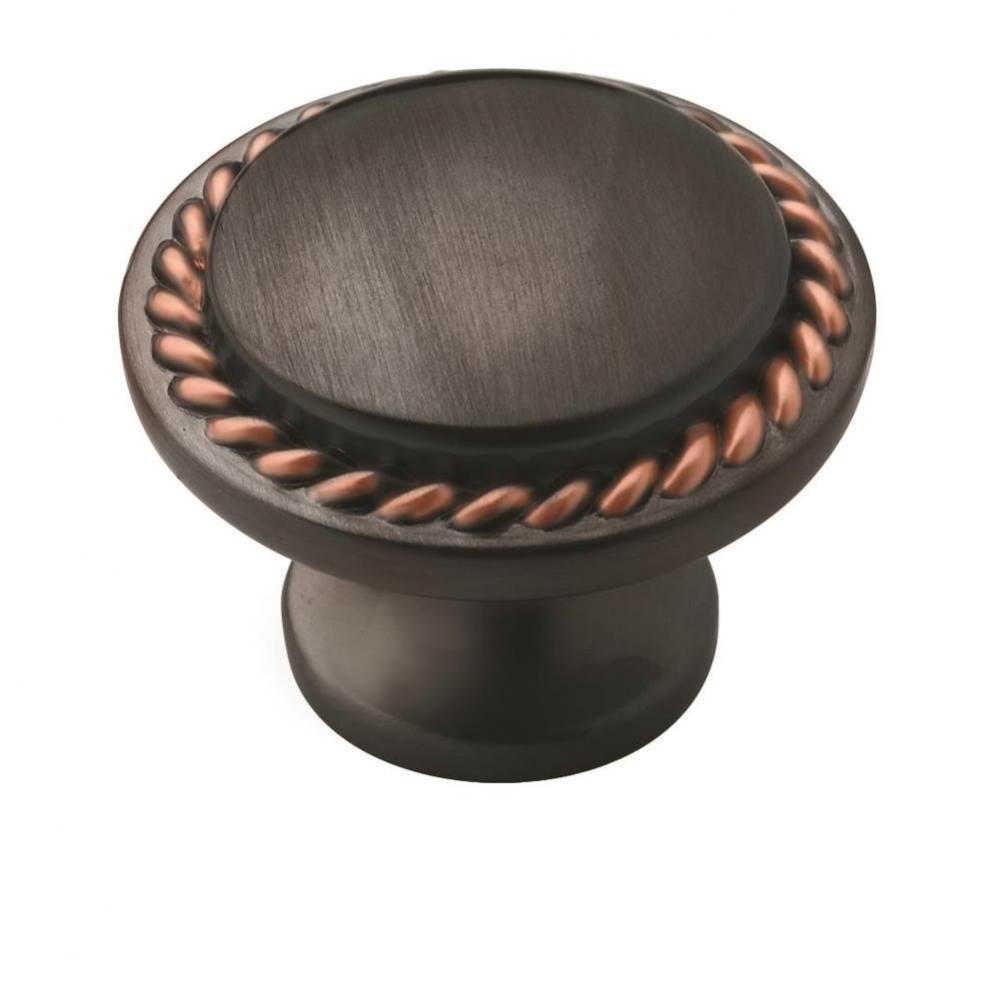 Allison Value 1-3/16 in (30 mm) Diameter Oil-Rubbed Bronze Cabinet Knob