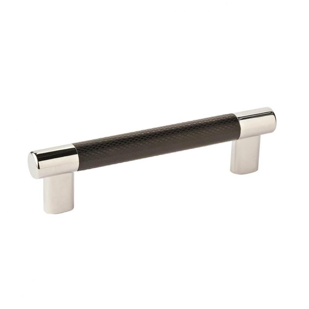 Esquire 5-1/16 in (128 mm) Center-to-Center Polished Nickel/Black Bronze Cabinet Pull