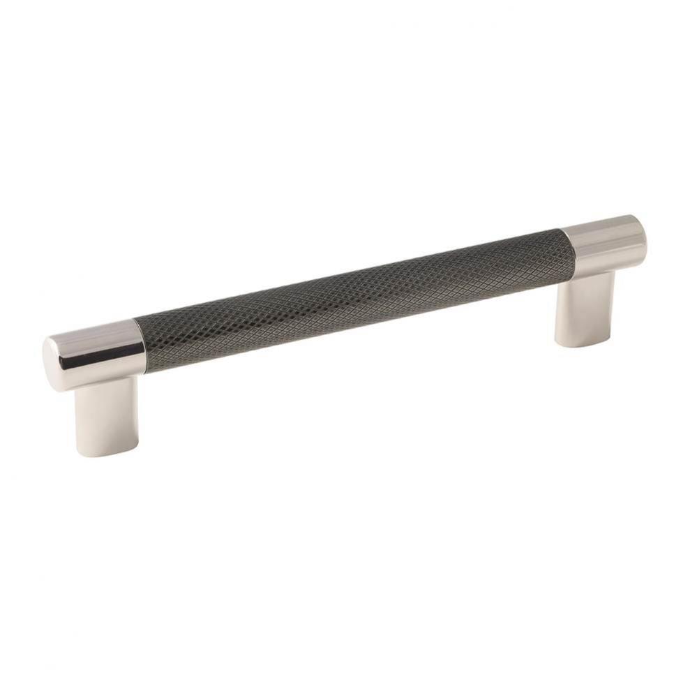 Esquire 6-5/16 in (160 mm) Center-to-Center Polished Nickel/Gunmetal Cabinet Pull