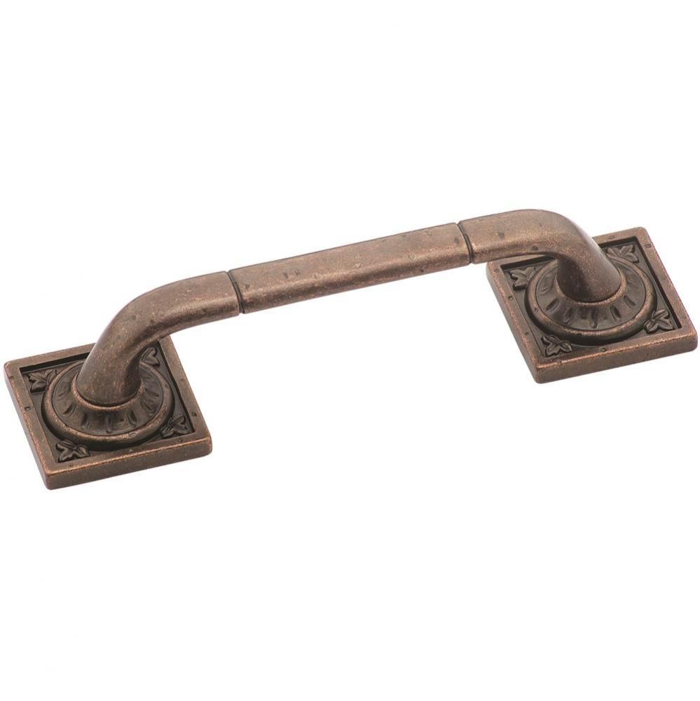 Ambrosia 3-3/4 in (96 mm) Center-to-Center Rustic Bronze Cabinet Pull