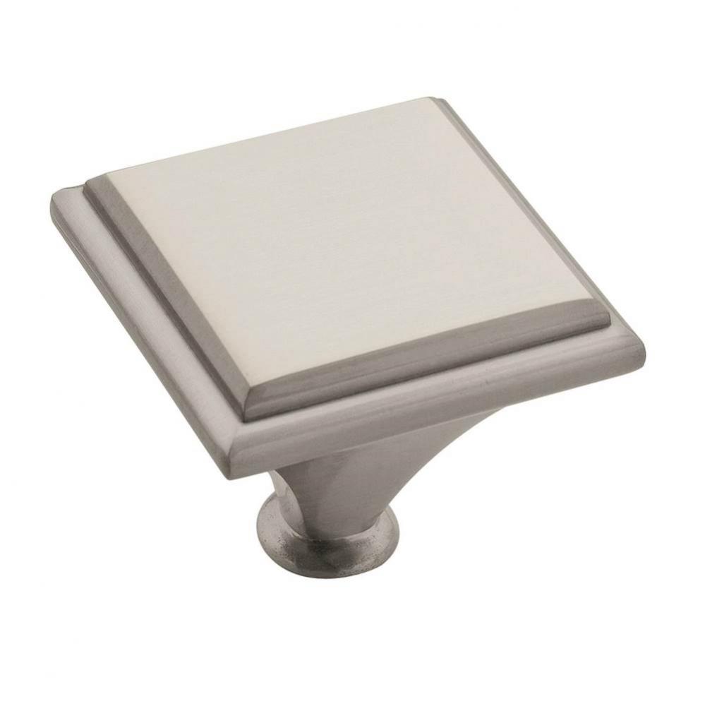 Manor 1-7/16 in (37 mm) Length Satin Nickel Cabinet Knob