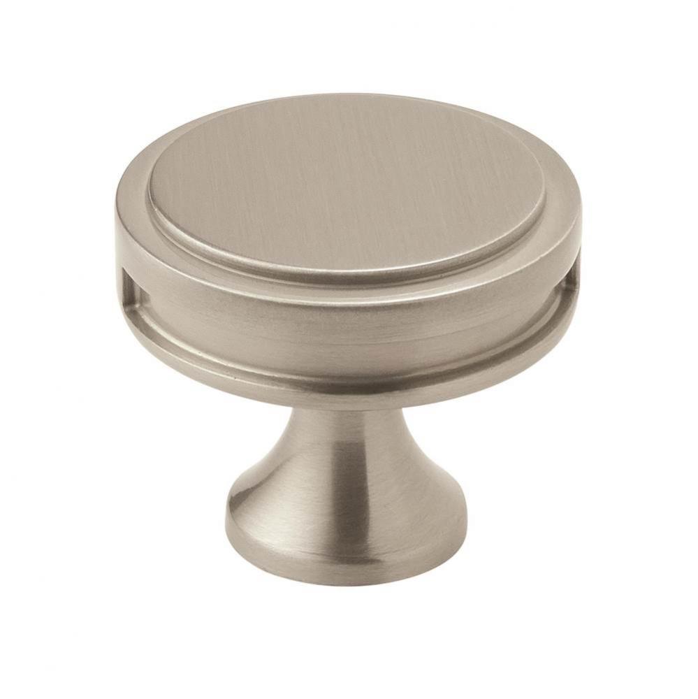 Oberon 1-3/8 in (35 mm) Diameter Satin Nickel Cabinet Knob