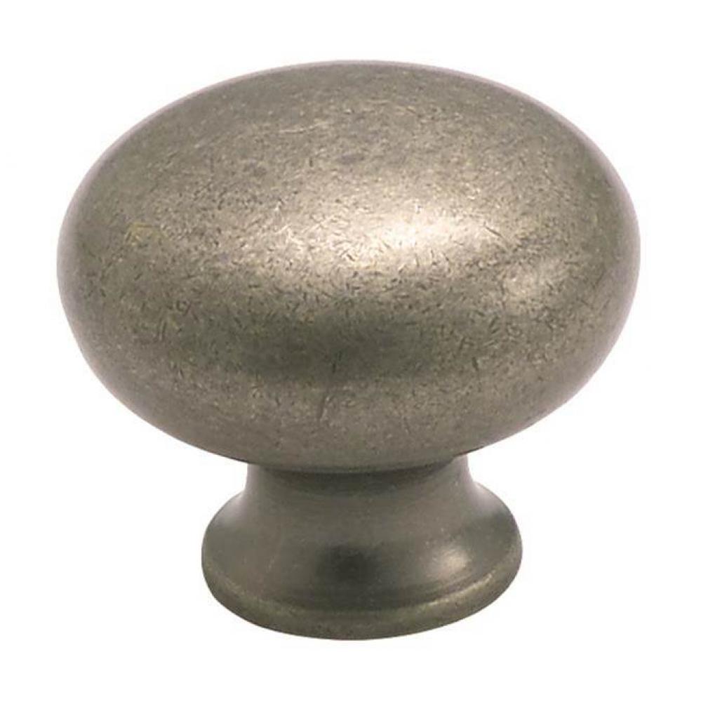 Classics 1-5/16 in (33 mm) Diameter Weathered Nickel Cabinet Knob