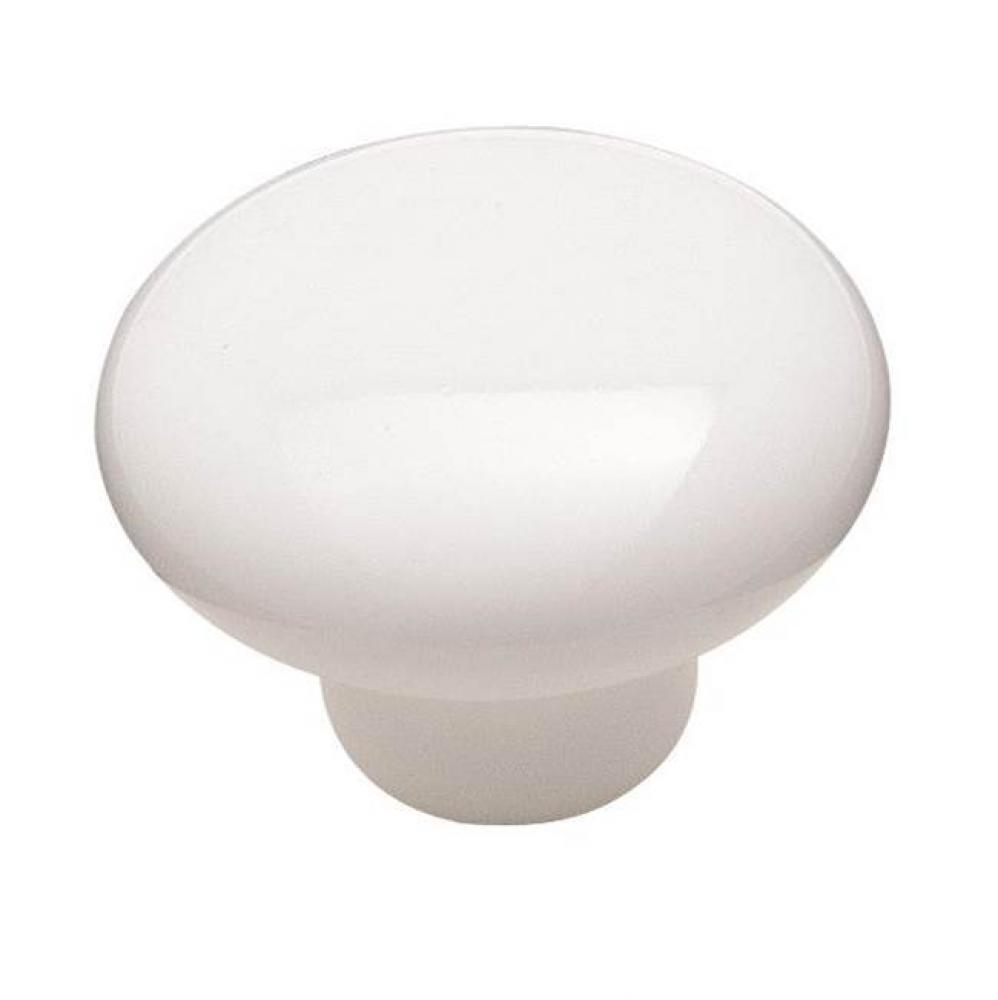 Allison Value 1-1/2 in (38 mm) Diameter White Cabinet Knob