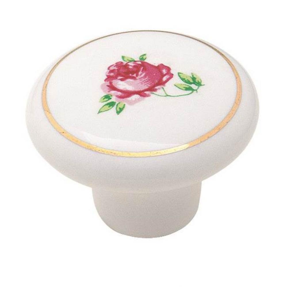 Allison Value 1-1/2 in (38 mm) Diameter White Cabinet Knob