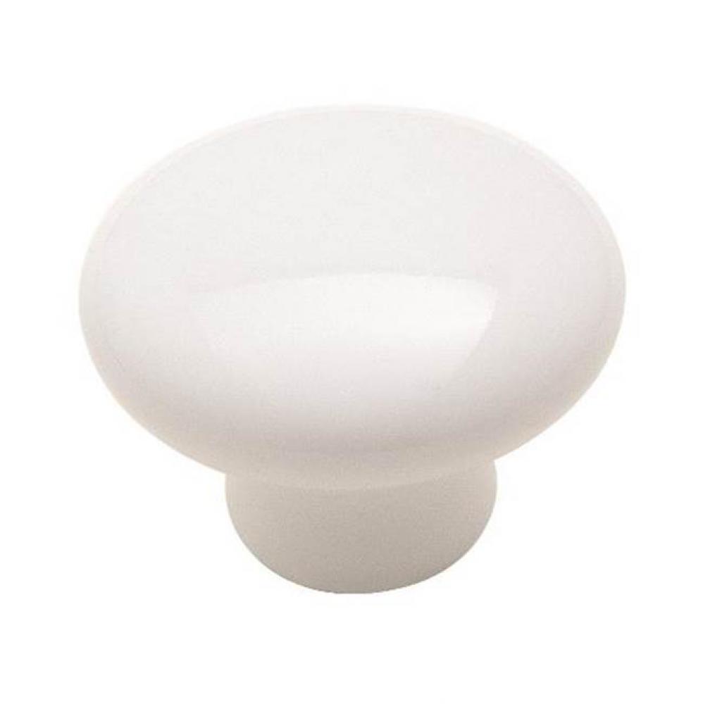 Allison Value 1-1/4 in (32 mm) Diameter White Cabinet Knob