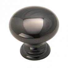 Amerock BP1950BNB - Brass Classics 1-1/4 in (32 mm) Diameter Black Nickel Cabinet Knob