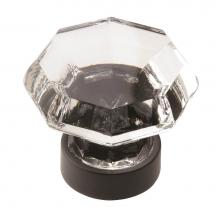 Amerock BP55268CBBR - Traditional Classics 1-5/16 in (33 mm) Diameter Clear/Black Bronze Cabinet Knob