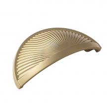 Amerock BP36615BBZ - Sea Grass 3 in (76 mm) Center-to-Center Golden Champagne Cabinet Cup Pull