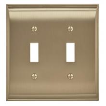 Amerock BP36501BBZ - Candler 2 Toggle Golden Champagne Wall Plate
