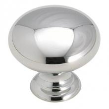 Amerock BP1950H26 - Brass Classics 1-1/4 in (32 mm) Diameter Polished Chrome Cabinet Knob