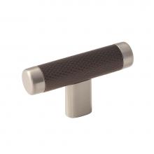 Amerock BP36556G10ORB - Esquire 2-5/8 in (67 mm) Length Satin Nickel/Oil-Rubbed Bronze Cabinet Knob