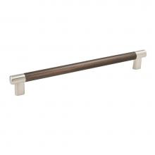 Amerock BP36560G10ORB - Esquire 10-1/16 in (256 mm) Center-to-Center Satin Nickel/Oil-Rubbed Bronze Cabinet Pull