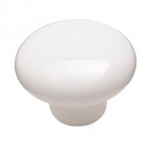 Amerock 217WHT - Allison Value 1-1/2 in (38 mm) Diameter White Cabinet Knob