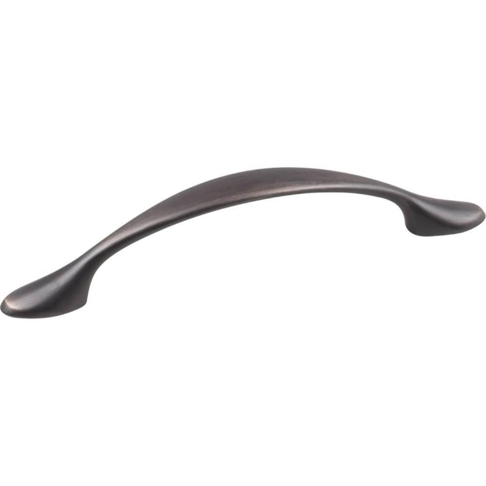 96 mm Center-to-Center Brushed Oil Rubbed Bronze Arched Somerset Cabinet Pull