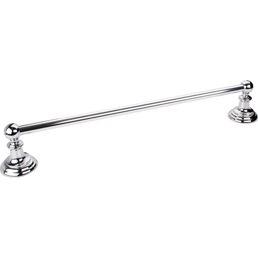 Fairview Polished Chrome 24&apos;&apos; Single Towel Bar - Contractor Packed