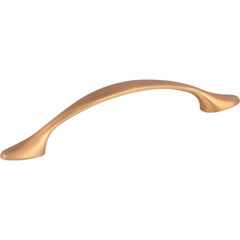 96 mm Center-to-Center Satin Bronze Arched Somerset Cabinet Pull