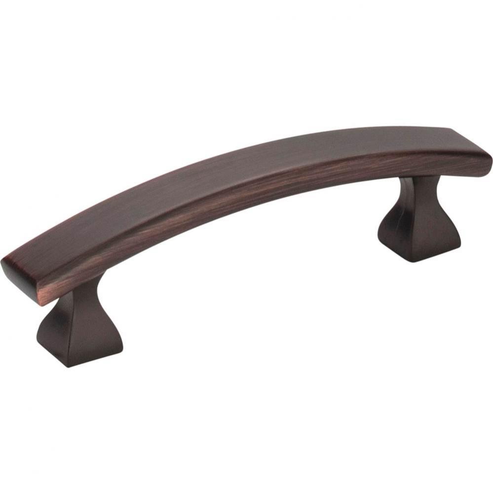 3&apos;&apos; Center-to-Center Brushed Oil Rubbed Bronze Square Hadly Cabinet Pull