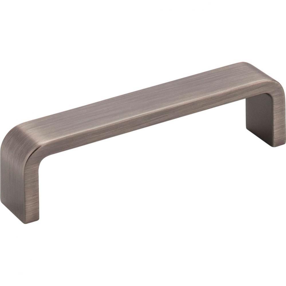 4&apos;&apos; Center-to-Center Brushed Pewter Square Asher Cabinet Pull