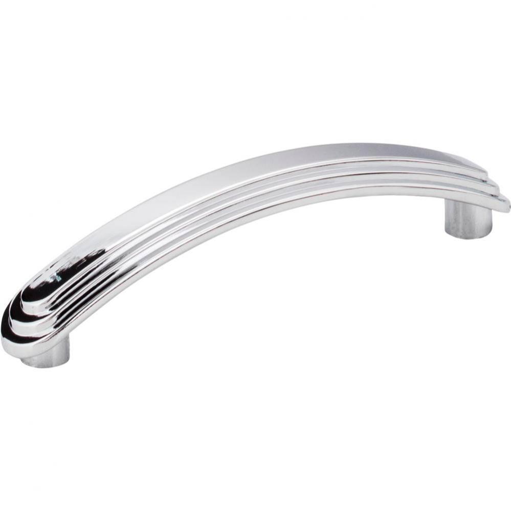 96 mm Center-to-Center Polished Chrome Arched Calloway Cabinet Pull