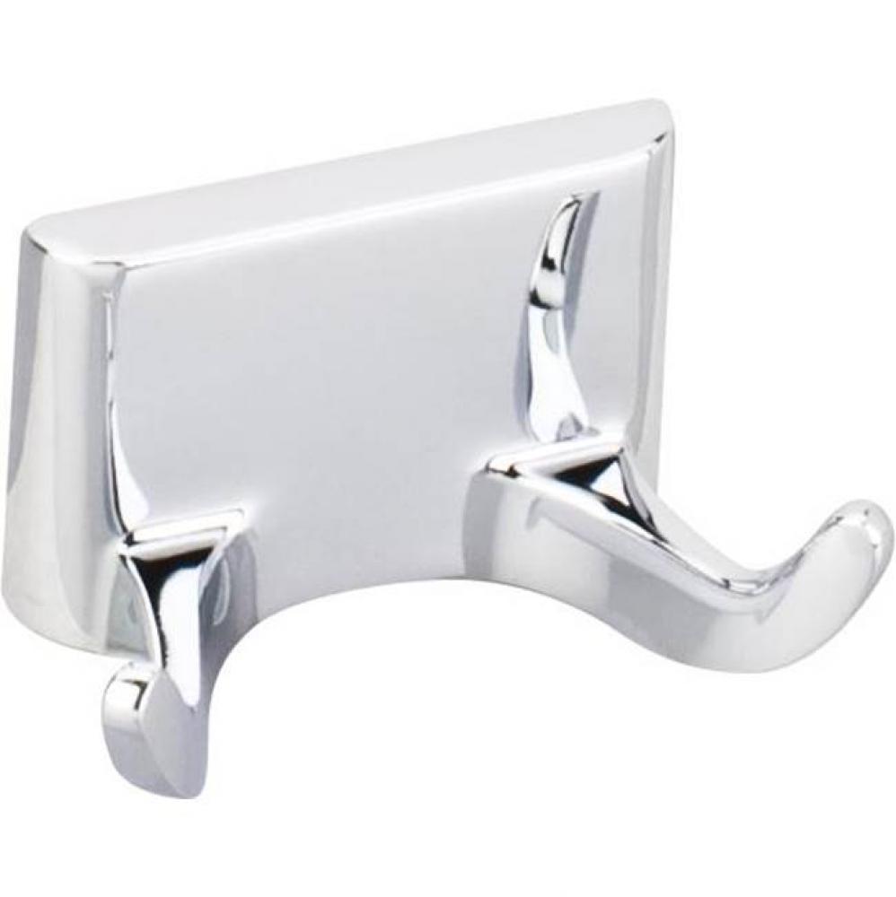 Bridgeport Polished Chrome Double Robe Hook - Retail Packaged