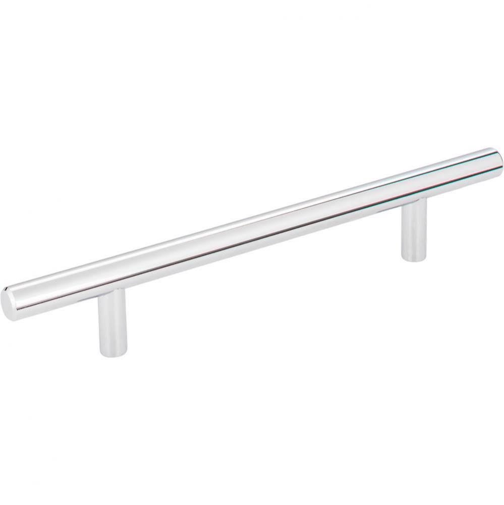 128 mm Center-to-Center Polished Chrome Naples Cabinet Bar Pull