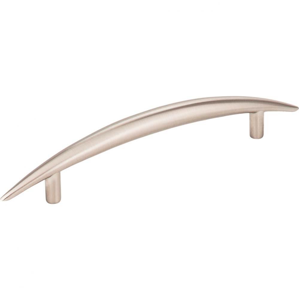128 mm Center-to-Center Satin Nickel Arched Verona Cabinet Pull