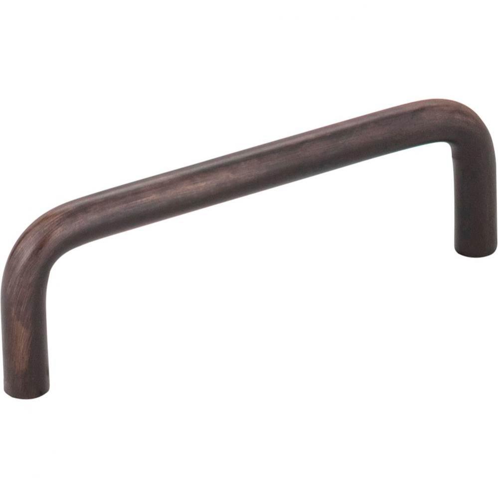 3-1/2&apos;&apos; Center-to-Center Brushed Oil Rubbed Bronze Torino Cabinet Wire Pull
