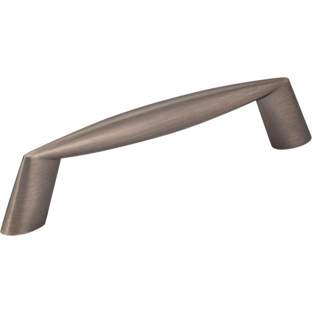 96 mm Center-to-Center Brushed Pewter Zachary Cabinet Pull