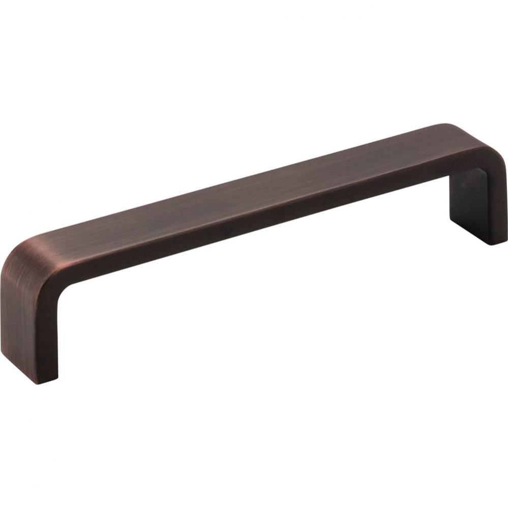128 mm Center-to-Center Brushed Oil Rubbed Bronze Square Asher Cabinet Pull