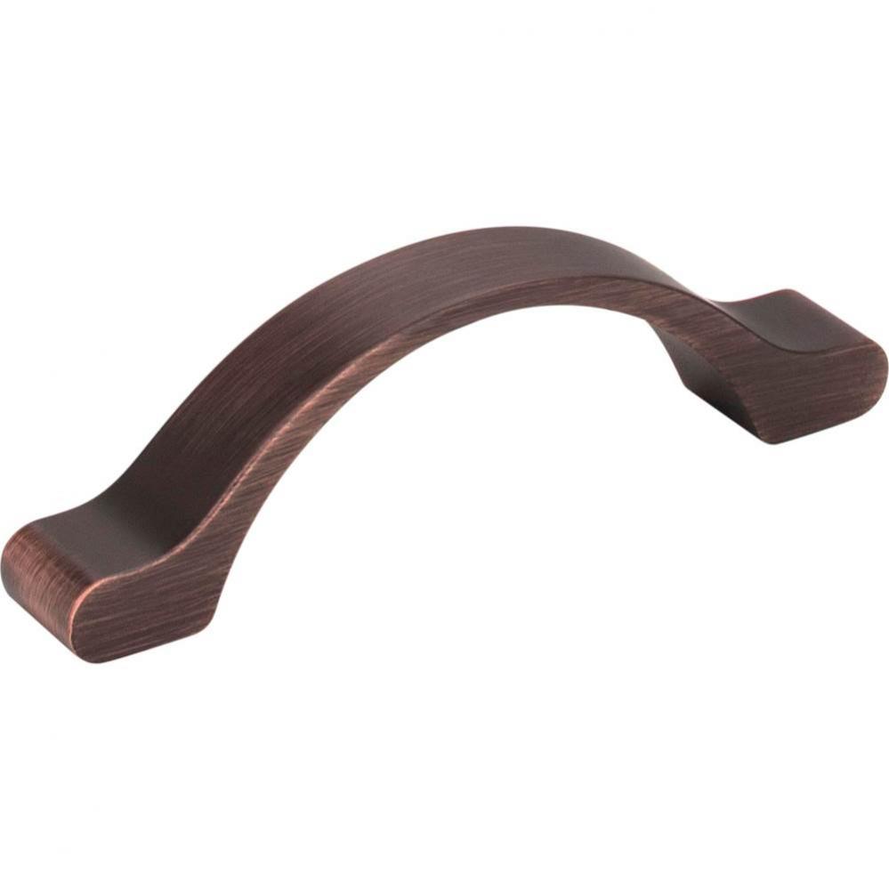 3&apos;&apos; Center-to-Center Brushed Oil Rubbed Bronze Arched Seaver Cabinet Pull