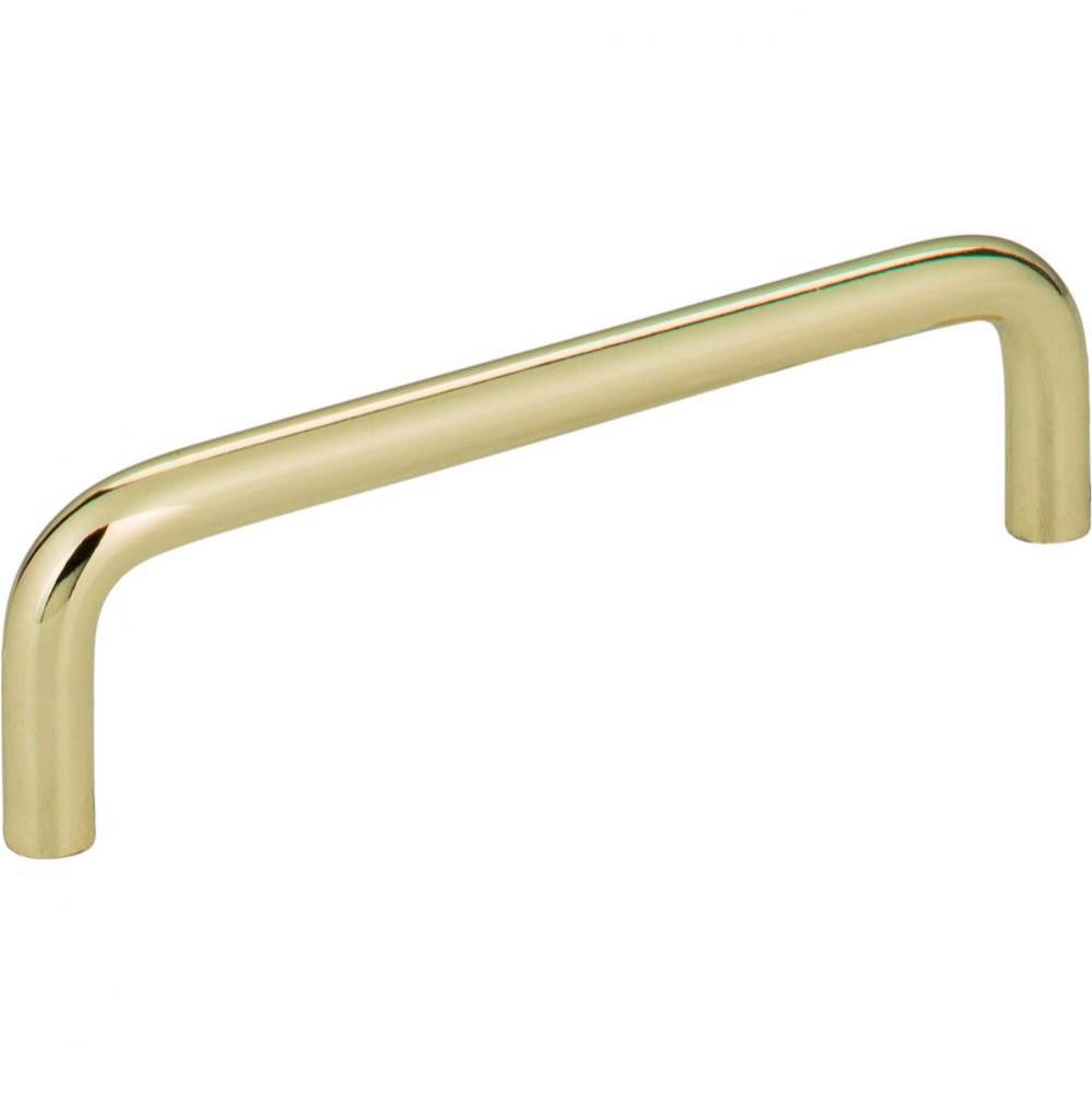 4&apos;&apos; Center-to-Center Polished Brass Torino Cabinet Wire Pull